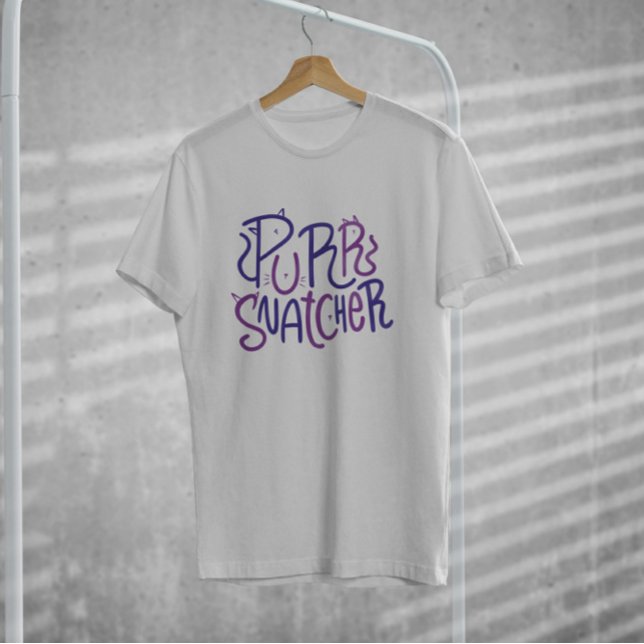 Purr Snatcher Lettering T-Shirt (Creator Uploaded)