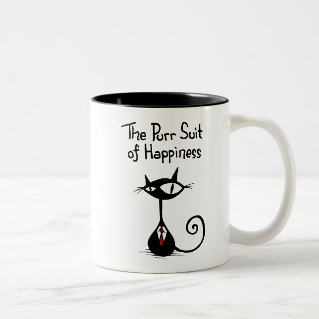 Purr Suit of Happiness Mug (Right)