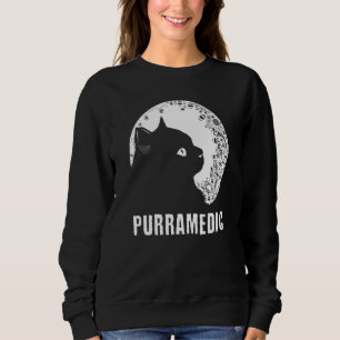 Purramedic Cat   Paramedic Kitten EMT   Cat Mom Sweatshirt