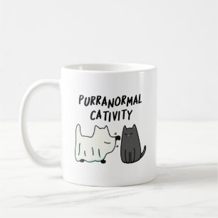 Purranormal Cativity Funny Halloween Cat Pun Coffee Mug