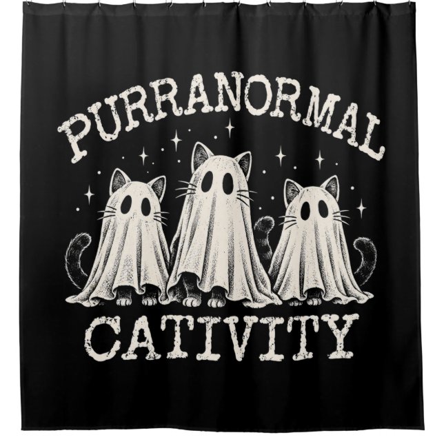 Purranormal Cativity  Shower Curtain (Front)