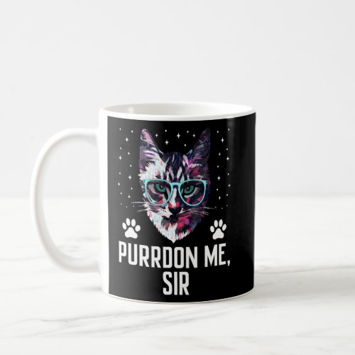 Purrdon Me Sir Cat Lover Funny Kitten Humor Cowork Coffee Mug