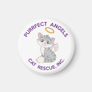 Purrfect Angels Cat Rescue Magnet