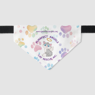 Purrfect Angels Cat Rescue  Pet Bandana Collar