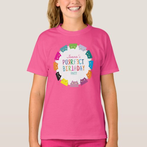 Purrfect Birthday Party T_Shirt