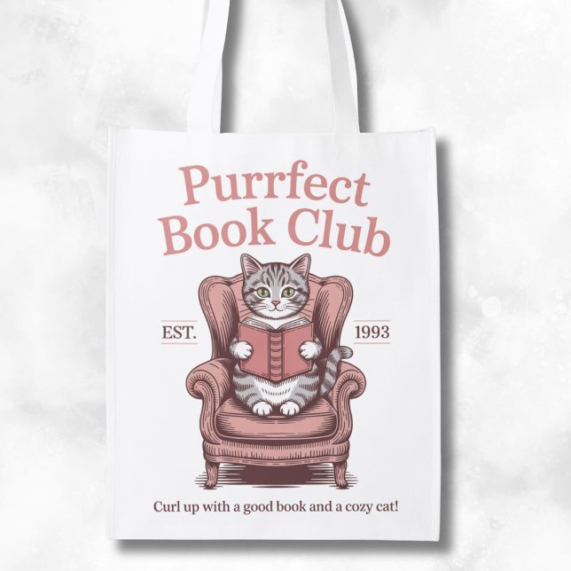 Purrfect Book Club Grocery Bag (Creator Uploaded)
