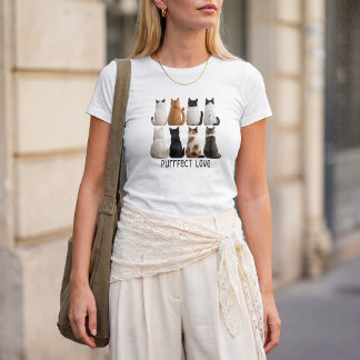 Purrfect Cat Collection Back View T-Shirt