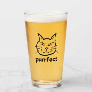 Purrfect Cat Glass