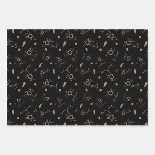 Purrfect cat wrapping paper sheets