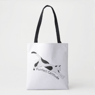 Purrfect Cattitude Tote Bag