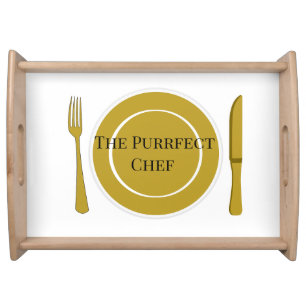 Purrfect Chef Large Serving Tray