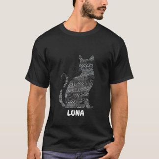 Purrfect Code: A Cat in Binary T-Shirt