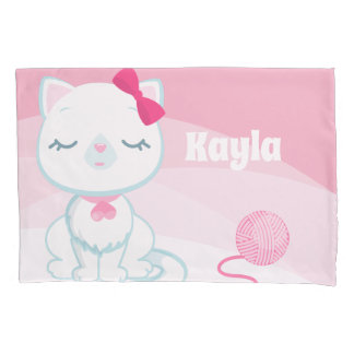 Purrfect Kitty Kitten Girls Pillow Case