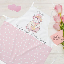 Purrfect Mom Sweet Cat Personalized Apron
