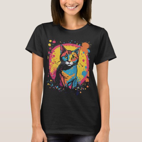 Purrfect Palette Feline Artistry T_Shirt Collecti