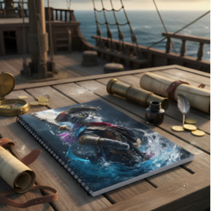 Purrfect Pirates: Whimsical Cat Pirate Notebook