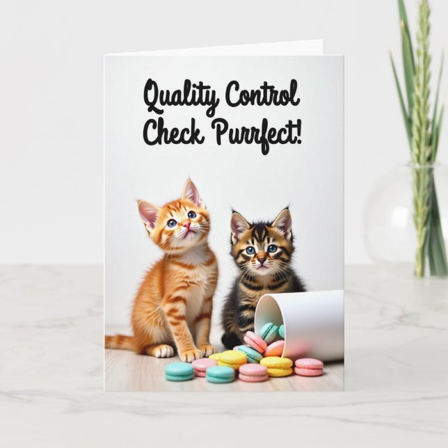 Purrfect Quality Time Mothers Day Card (Front)
