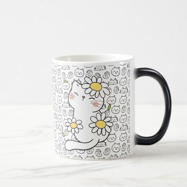 Purrfect Sip: Brown Cat Mug for Cat Lovers (Right)