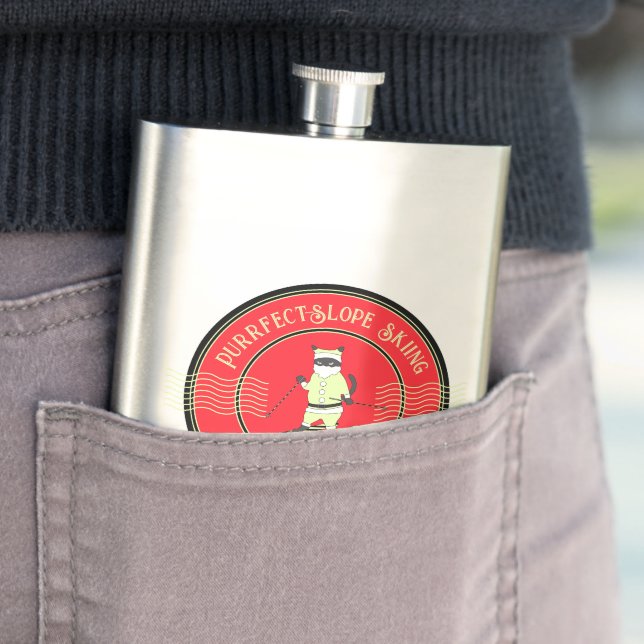 Purrfect-Slope Skiing with Santa Claw Flask (In Situ)