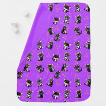 Purrfect Stars Baby Blanket