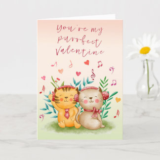 Purrfect Valentine Card