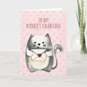 Purrfect Valentine Card