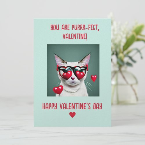 Purrfect Valentines Day Card for Cat Lovers