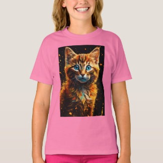 "Purrfection: Front & Back Cute Kitten Bliss Tee" T-Shirt
