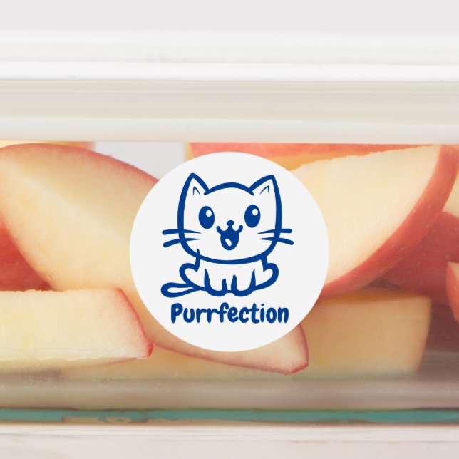 Purrfection, Very Cute Anime Cat Labels (Affixed)