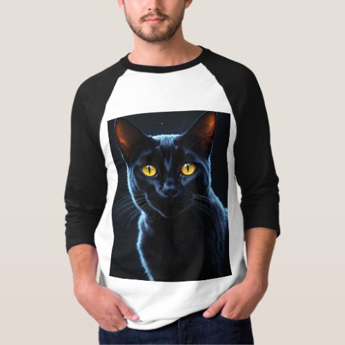 Purrfectly Adorable Cat Graphic T_Shart T_Shirt