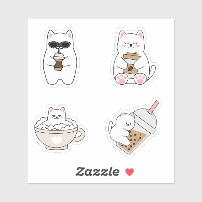 Purrfectly Adorable Cat Lovers  Sticker (Sheet)