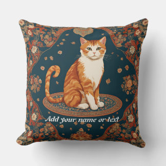 Purrfectly Cute Throw Pillow