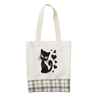 Purrfectly Funny Cats Zazzle HEART Tote Bag