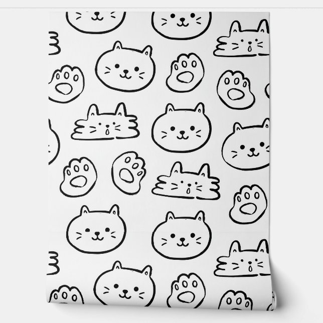 Purrfectly Playful Wallpaper (Unrolling)