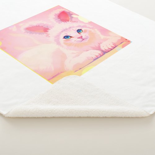 Purrfectly Plush Soft Cat_Cuddle Towel Sherpa Blanket