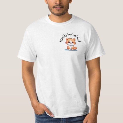 Purrfectly Proud Worlds Best Cat Dad T_Shirt