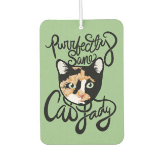 Purrfectly Sane Cat Lady Air Freshener