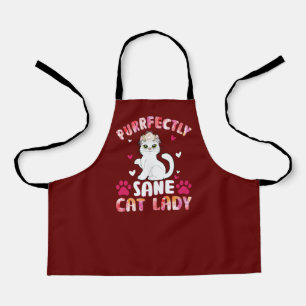 Purrfectly Sane Cat Lady Apron