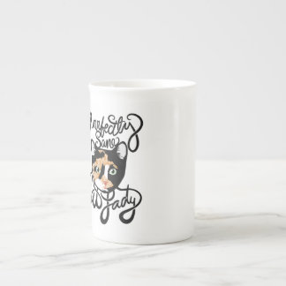 Purrfectly Sane Cat Lady Bone China Mug