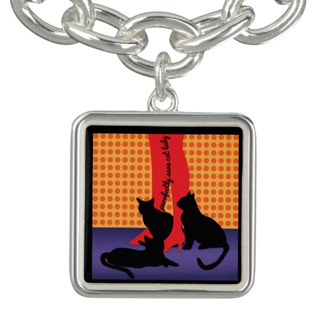 Purrfectly Sane Cat Lady Bracelet (Design)