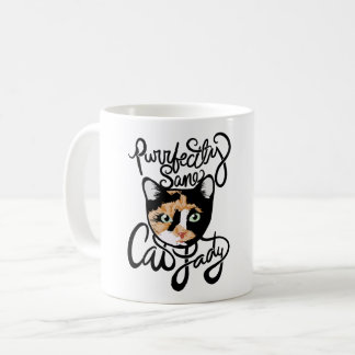 Purrfectly Sane Cat Lady Coffee Mug