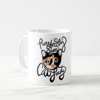 Purrfectly Sane Cat Lady Coffee Mug