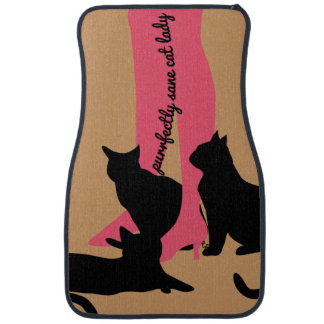Purrfectly Sane Cat Lady Floor Mats