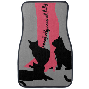Purrfectly Sane Cat Lady Floor Mats