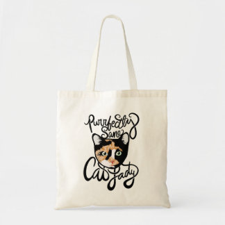 Purrfectly Sane Cat Lady Tote Bag