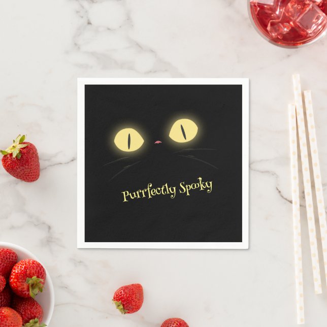 Purrfectly Spooky Cat Lovers  Napkins (Insitu)