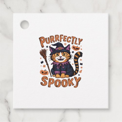Purrfectly Spooky Favor Tags