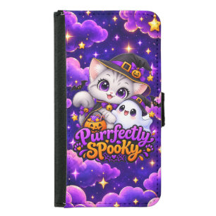 Purrfectly Spooky – Halloween Cat Phone Cas Samsung Galaxy S5 Wallet Case