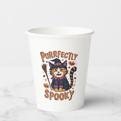 Purrfectly Spooky Paper Cups