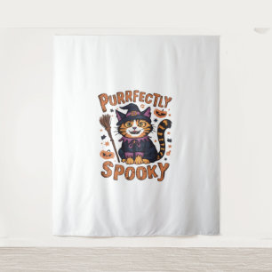 Purrfectly Spooky Tapestry